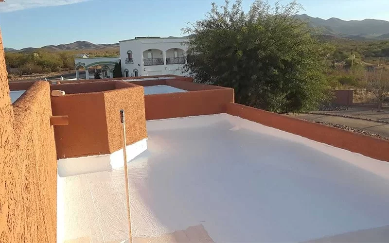 Randall's Rubberized Roofing roof coating project done on Arizona home